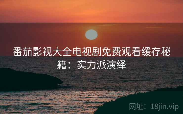 番茄影视大全电视剧免费观看缓存秘籍：实力派演绎